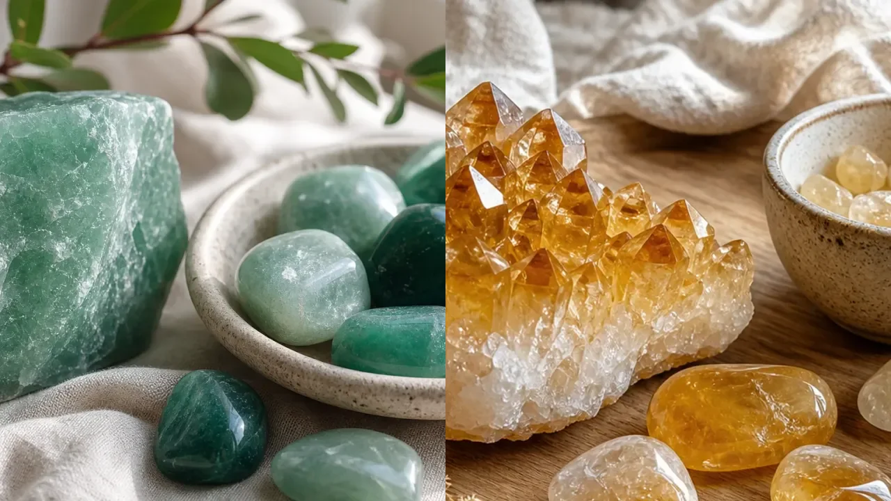 Aventurine and Citrine combination for crystal pairing