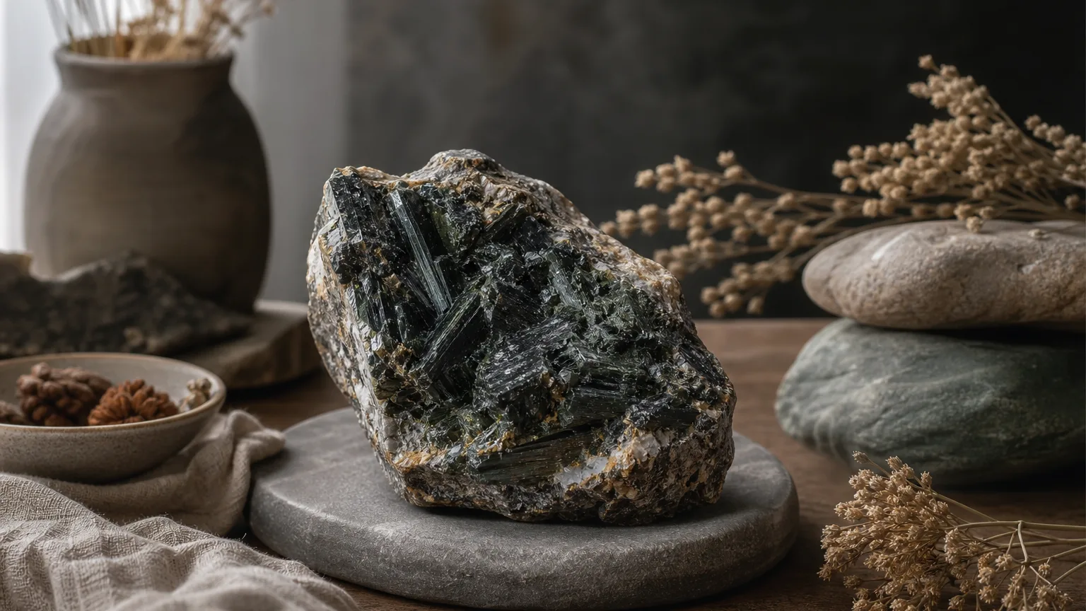 Babingtonite Meaning: Healing Properties & Uses 1 Babingtonite meaning and symbolism visual guide