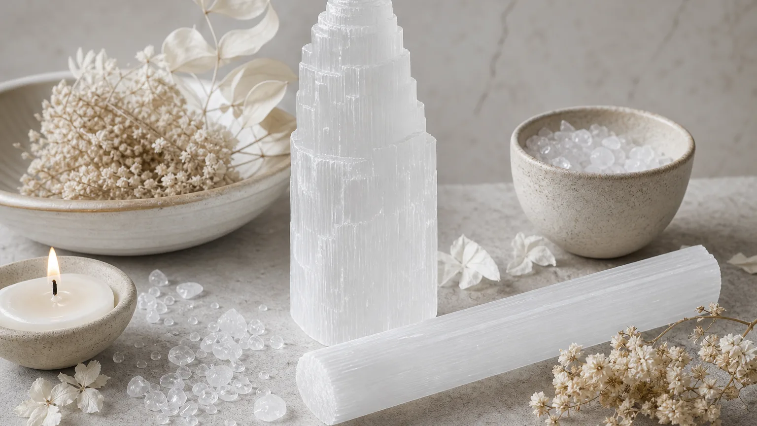 Monthly crystal ritual for Capricorn July 2026 using Selenite