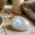 Capricorn March 2026 monthly horoscope with Moonstone as crystal of the month, zodiac symbol ♑