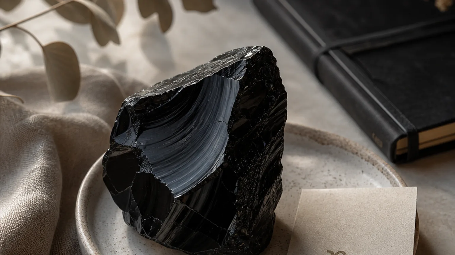 Capricorn November 2026 monthly horoscope with Obsidian as crystal of the month, zodiac symbol ♑