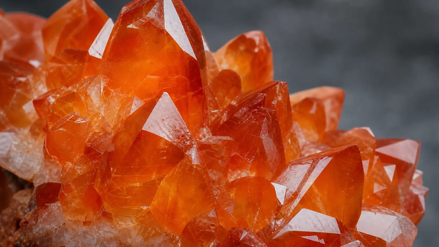 Carnelian meaning guide with orange crystal cluster