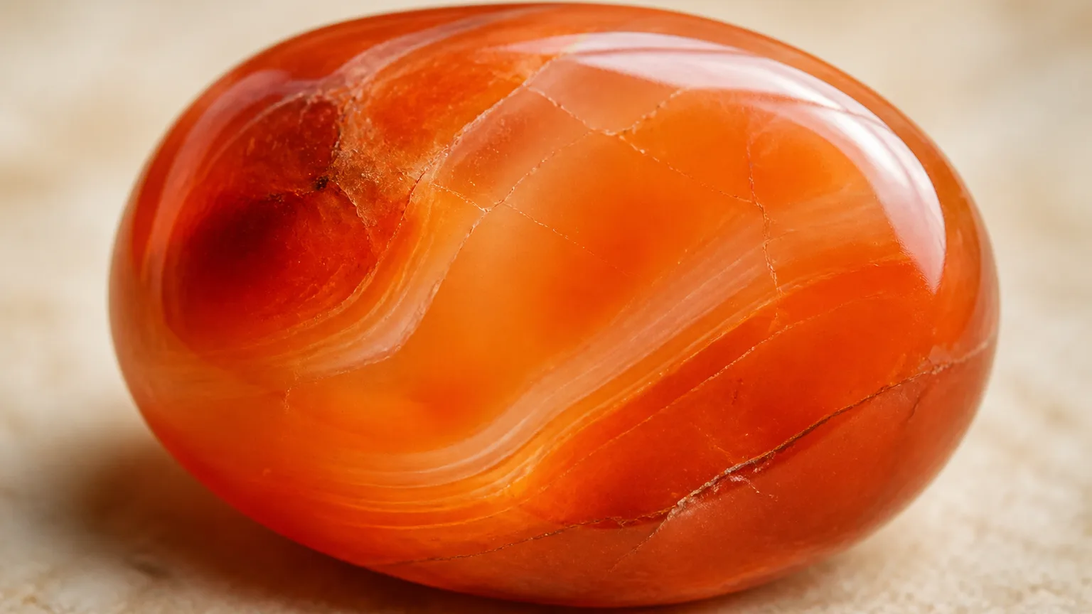 Orange carnelian color and texture close-up for crystal properties