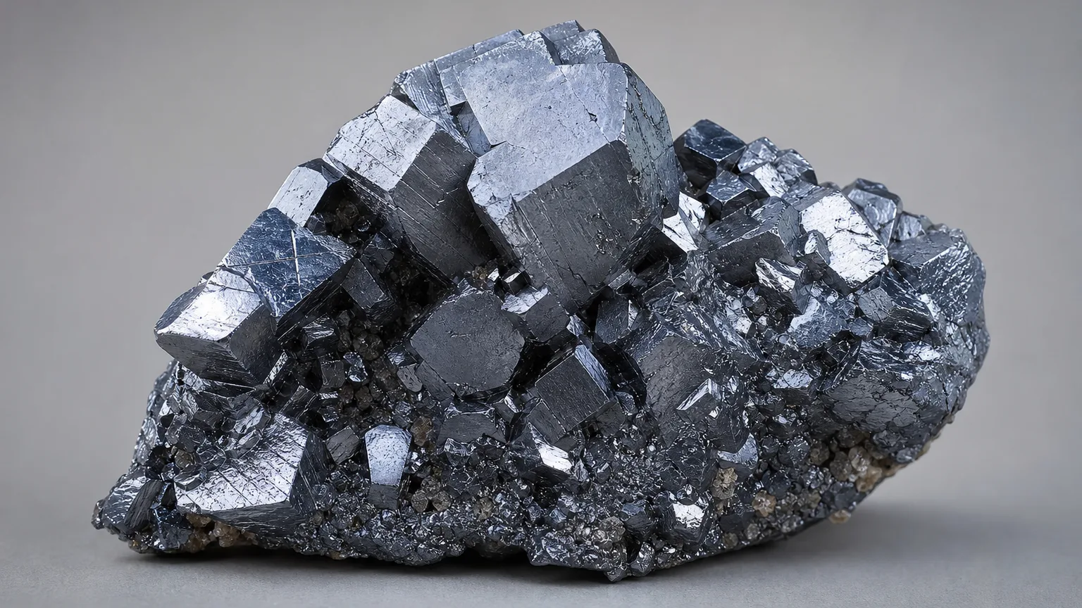 Cobaltite Meaning: Healing Properties & Uses 5 Cobaltite silver-white metallic cubic crystals on matrix