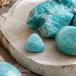 amazonite and crystals for communication and honest expression