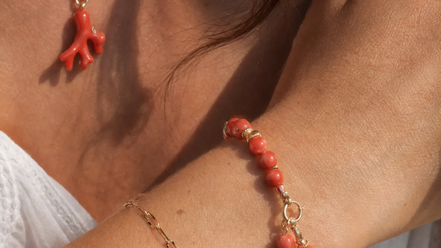 Coral jewelry benefits for grounding and protection