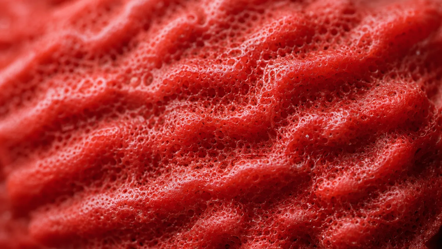 Red coral texture close-up for gem properties