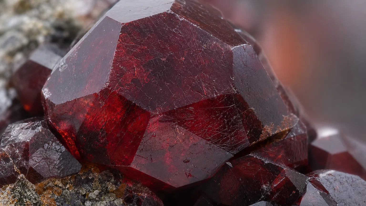 Garnet Meaning: Healing Properties & Uses 2 Garnet deep red crystal close-up