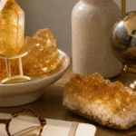 Gemini 2026 yearly horoscope with Citrine as crystal of the year, zodiac symbol ♊, representing communication, learning, and career visibility