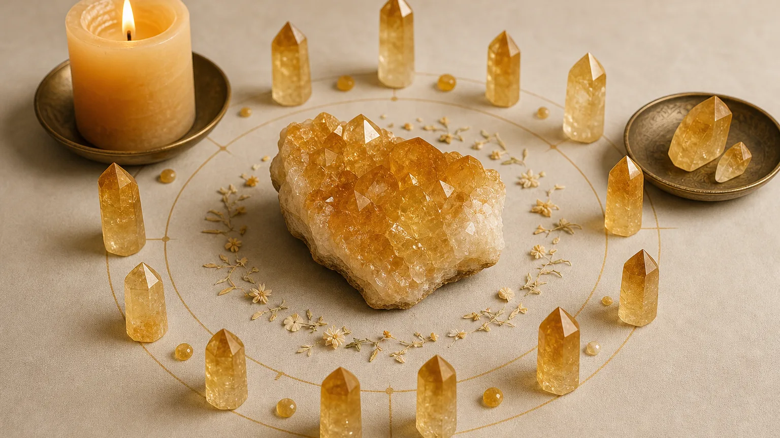 Year-long crystal ritual for Gemini 2026 using Citrine
