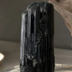 black tourmaline and crystals for grounding and feeling centered