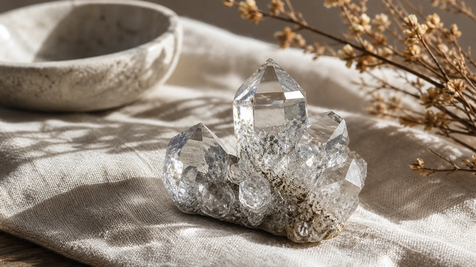 Herkimer Diamond Meaning: Healing Properties & Uses 1 Herkimer Diamond meaning and symbolism visual guide