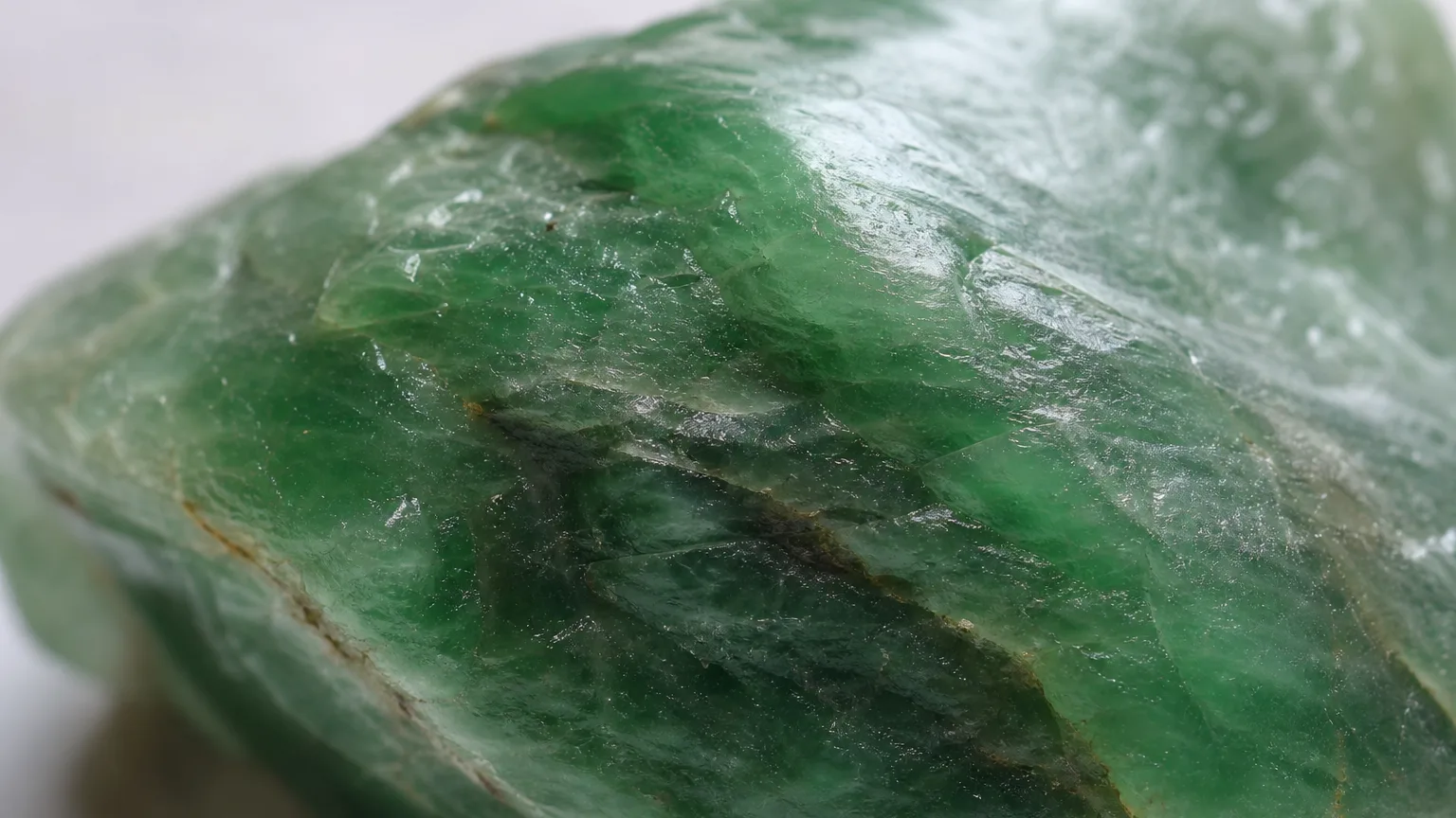 Green jadeite color and texture close-up