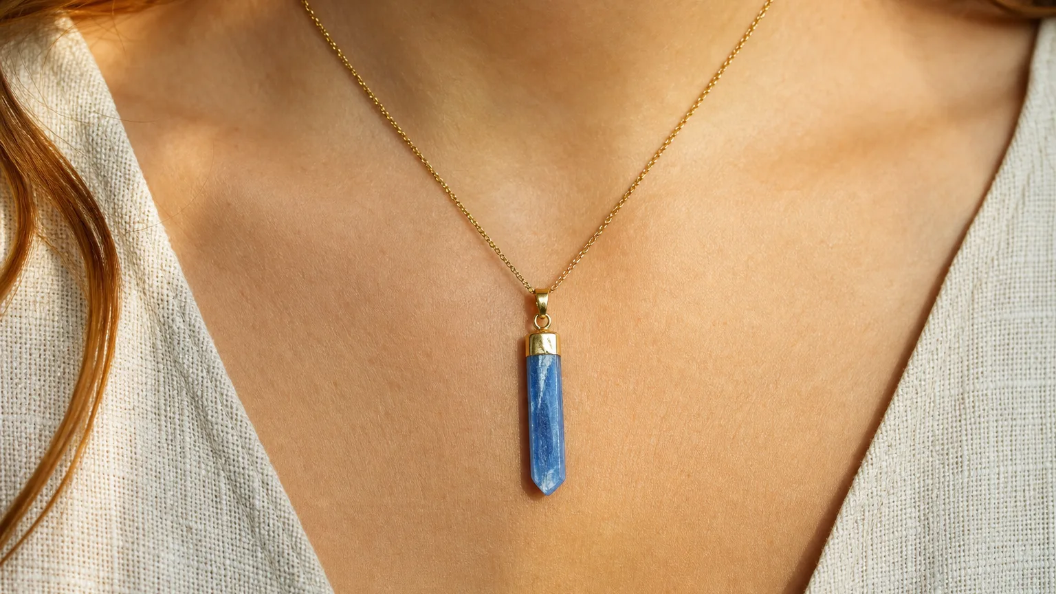 Kyanite used for clear communication and focused meditation
