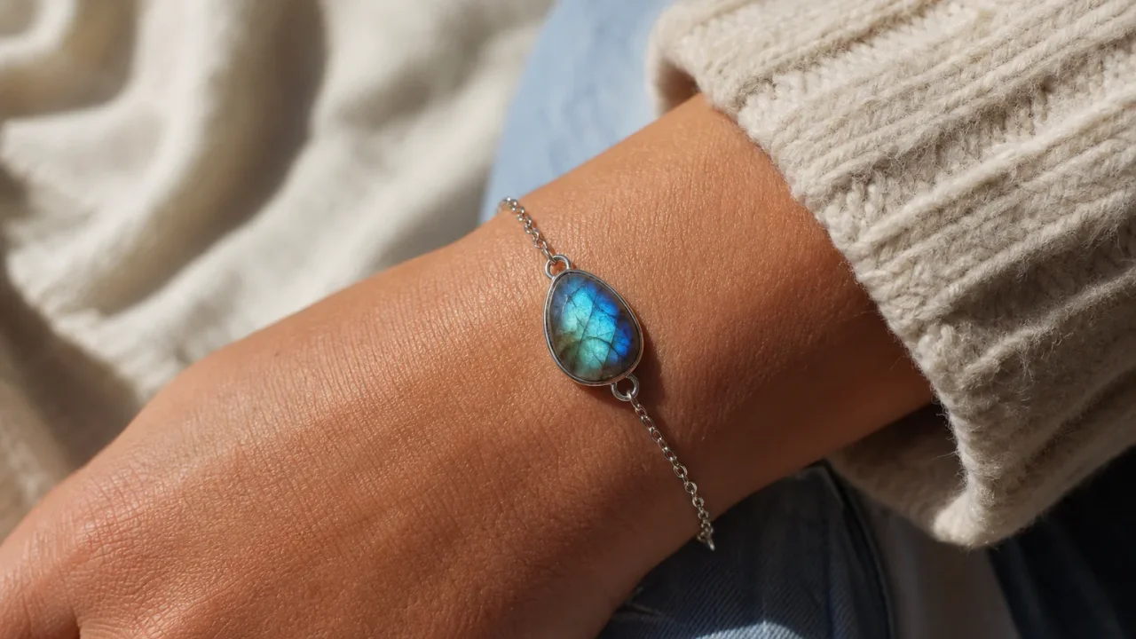 How to wear Labradorite and Kyanite together