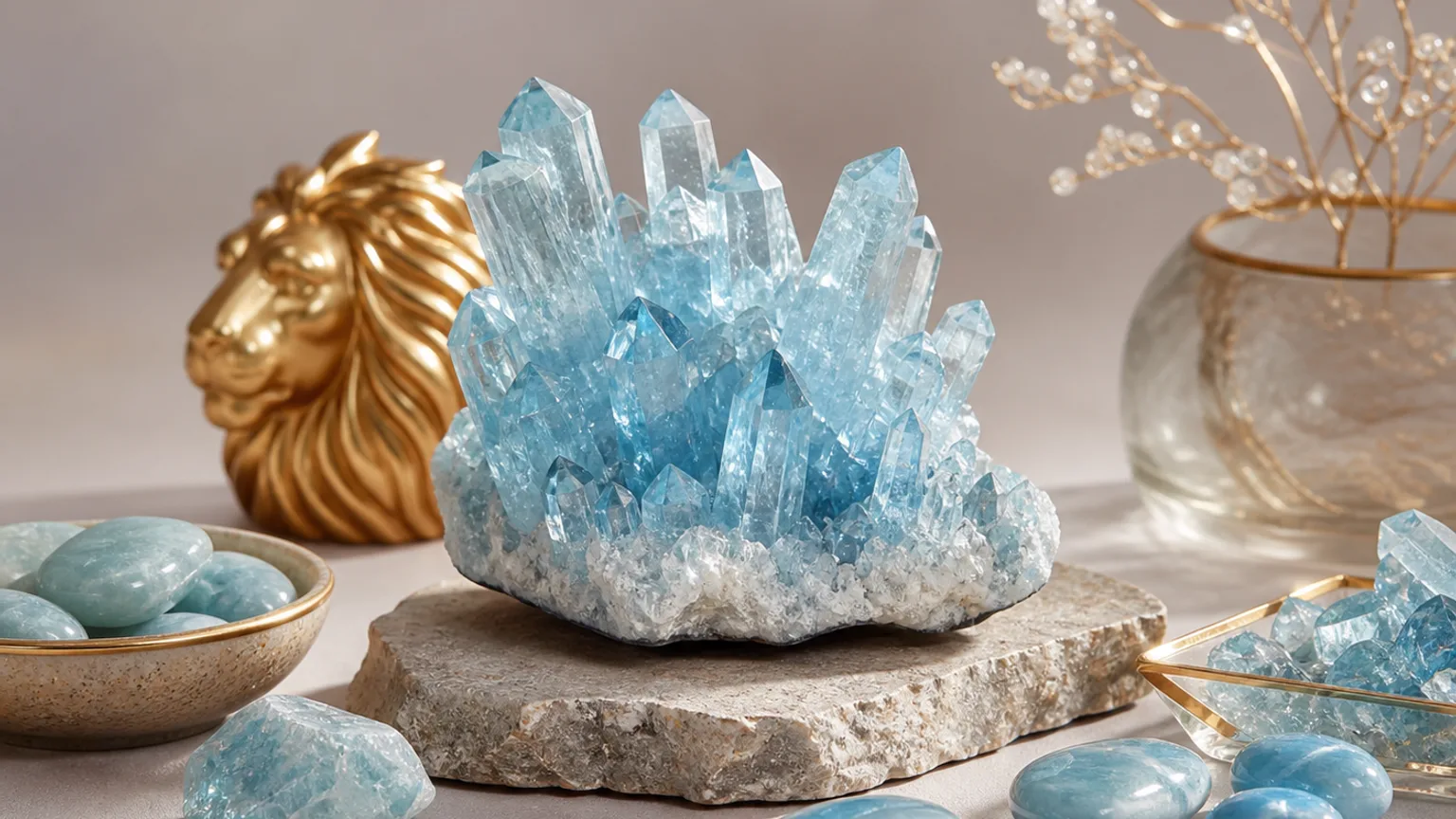 Leo April 2026 Horoscope: Key Dates, Love, Career & Crystal of the Month 2 Monthly crystal ritual for Leo April 2026 using Aquamarine