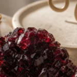 Leo January 2026 monthly horoscope with Garnet as crystal of the month, zodiac symbol ♌