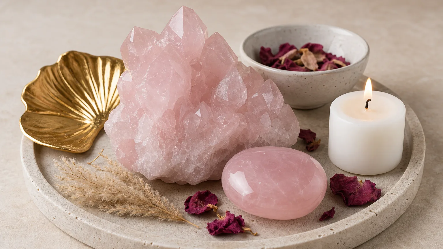 Monthly crystal ritual for Leo July 2026 using Rose Quartz