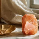 Leo June 2026 monthly horoscope with Sunstone as crystal of the month, zodiac symbol ♌
