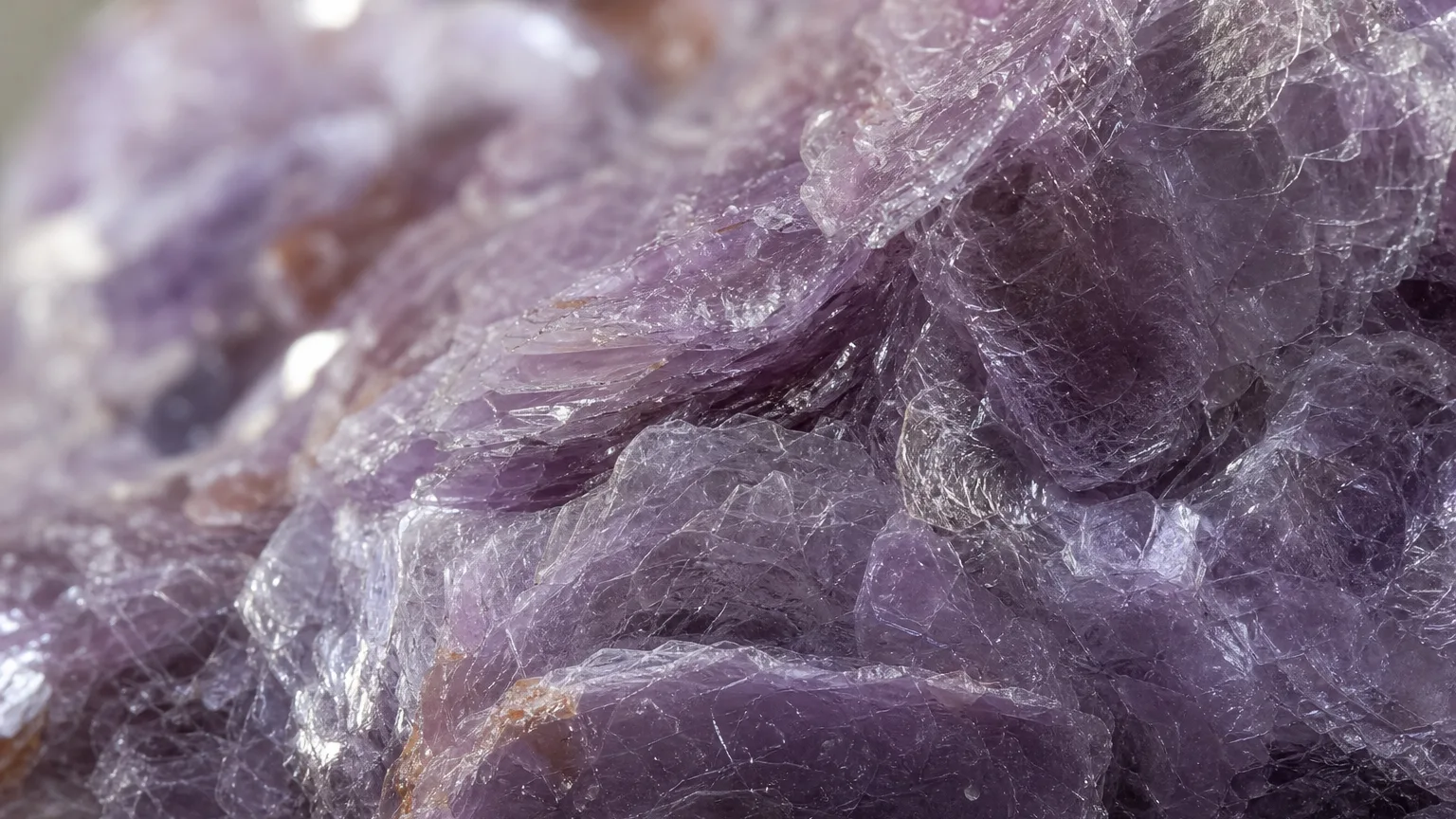 Lepidolite lavender scaly mica close-up