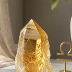 Libra June 2026 monthly horoscope with Citrine as crystal of the month, zodiac symbol ♎