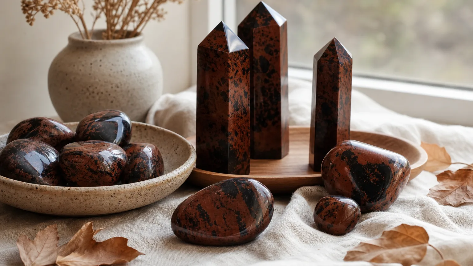 Mahogany Obsidian Meaning: Healing Properties & Uses 1 Mahogany obsidian meaning and symbolism visual guide