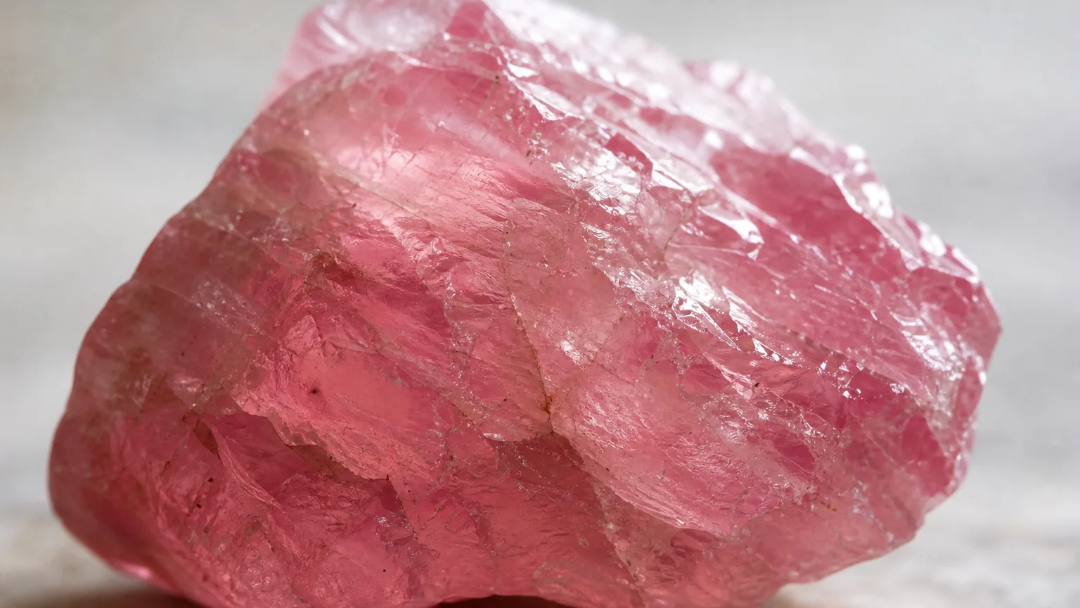 Pink tourmaline raw crystal for love and compassion