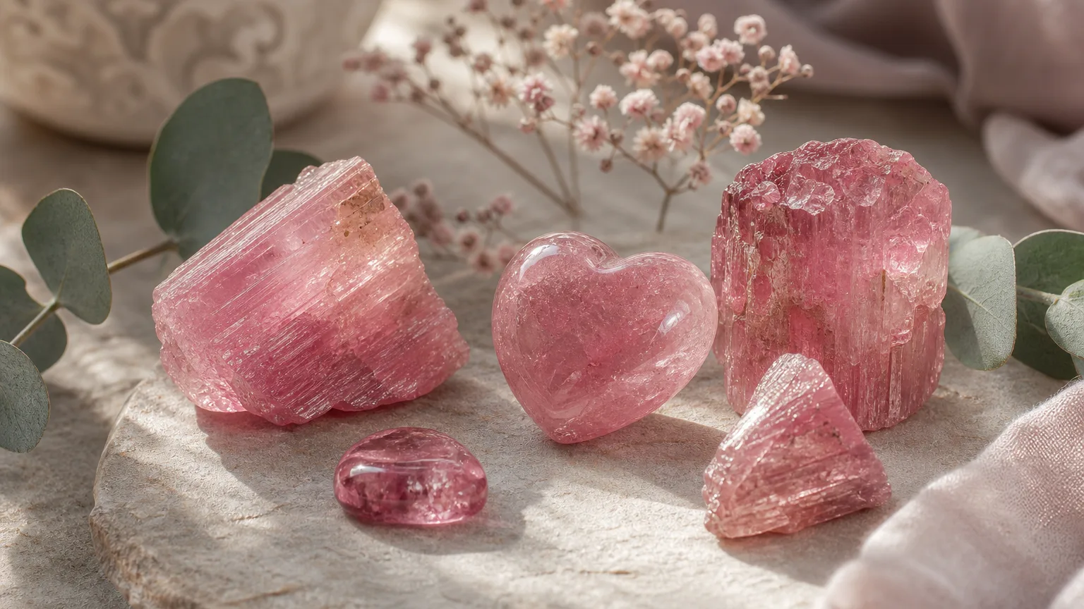 Pink Tourmaline meaning and symbolism visual guide
