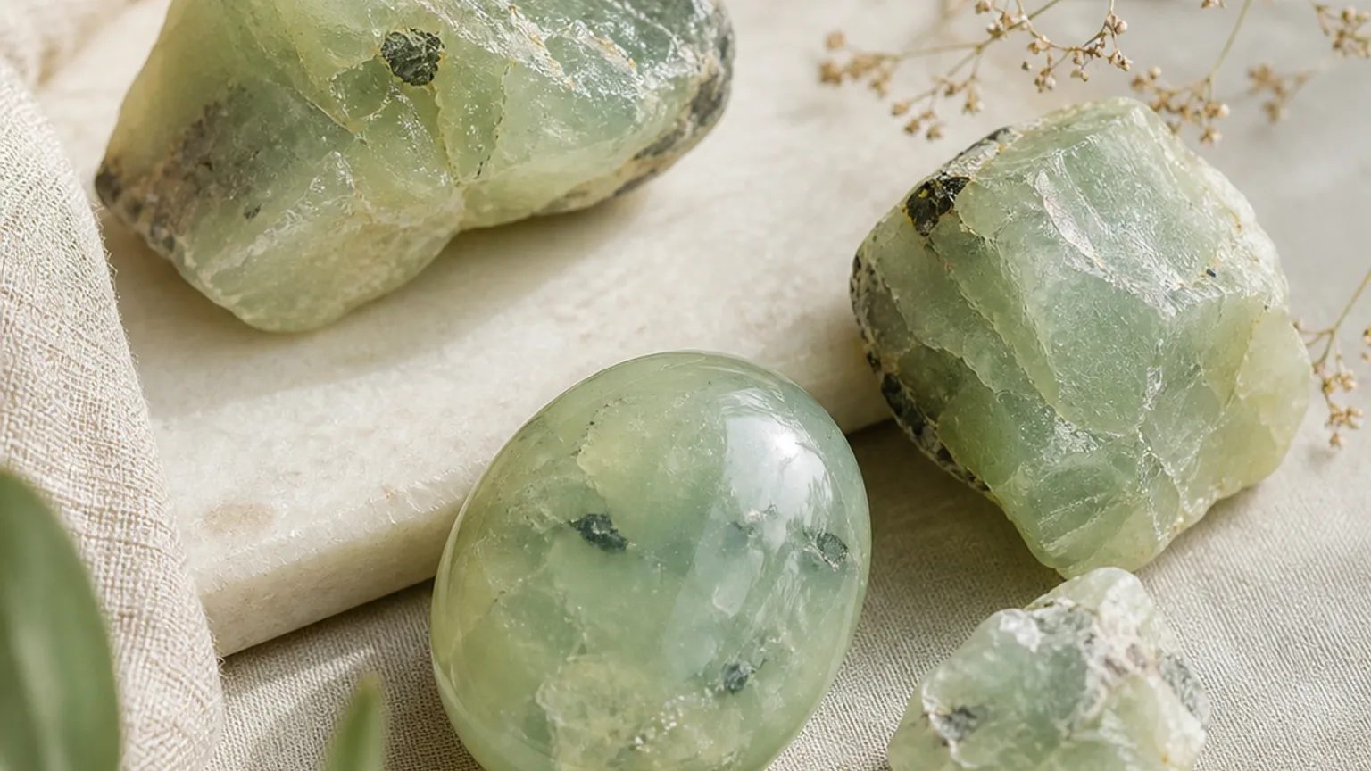 Prehnite Meaning: Healing Properties & Uses 1 Prehnite meaning and symbolism visual guide