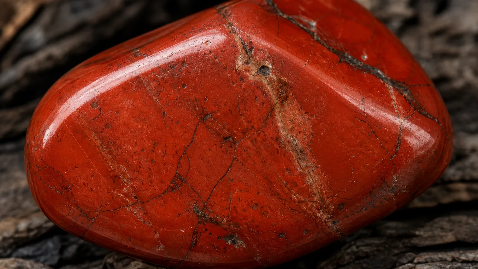 Red Jasper meaning guide with deep red stone