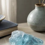 Sagittarius April 2026 monthly horoscope with Aquamarine as crystal of the month, zodiac symbol ♐
