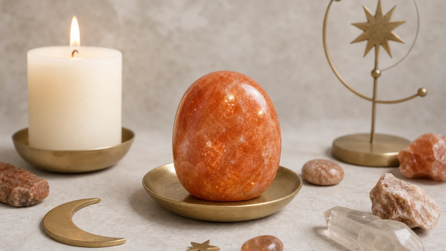 Monthly crystal ritual for Sagittarius June 2026 using Sunstone