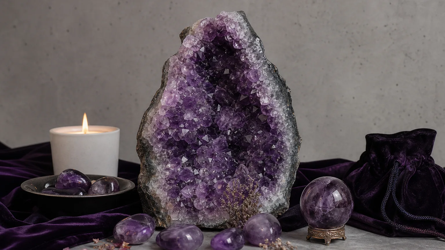 Monthly crystal ritual for Scorpio August 2026 using Amethyst
