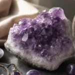 Scorpio February 2026 monthly horoscope with Amethyst as crystal of the month, zodiac symbol ♏