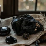Scorpio November 2026 monthly horoscope with Obsidian as crystal of the month, zodiac symbol ♏