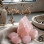 Scorpio October 2026 monthly horoscope with Rose Quartz as crystal of the month, zodiac symbol ♏