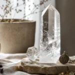 Scorpio September 2026 monthly horoscope with Clear Quartz as crystal of the month, zodiac symbol ♏