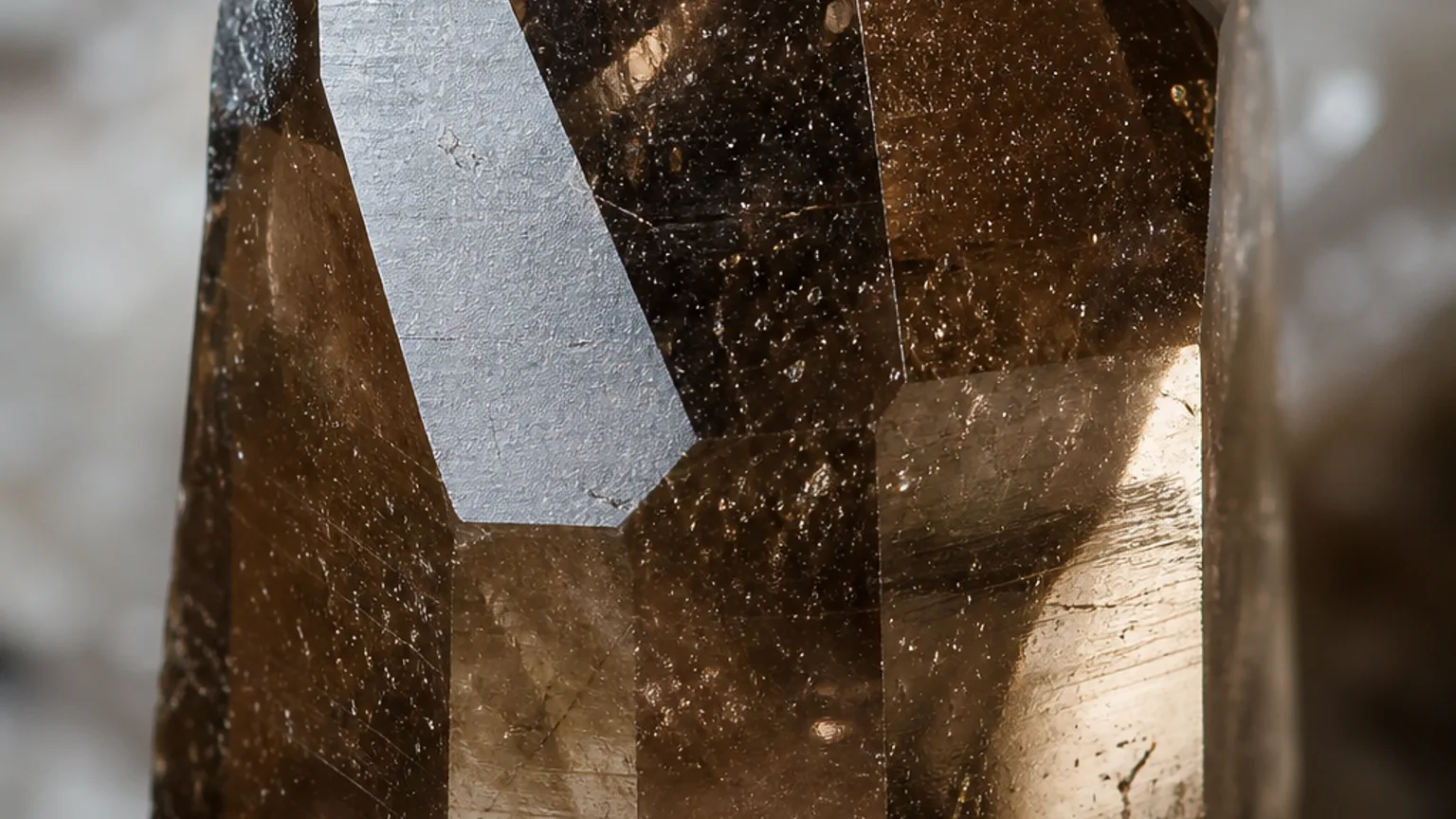 Smoky Quartz meaning guide with smoky brown crystal
