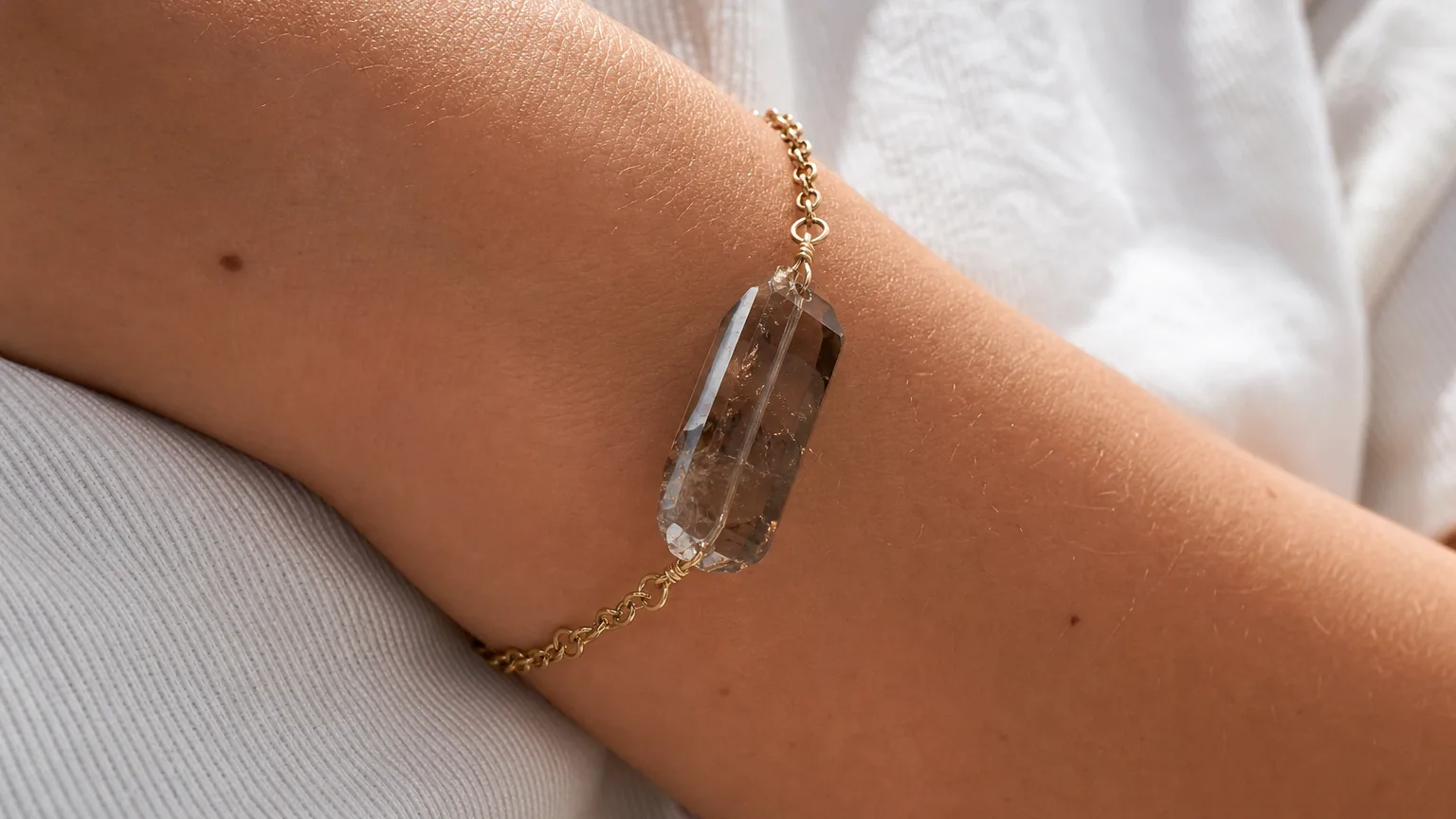 Smoky quartz used for grounding meditation