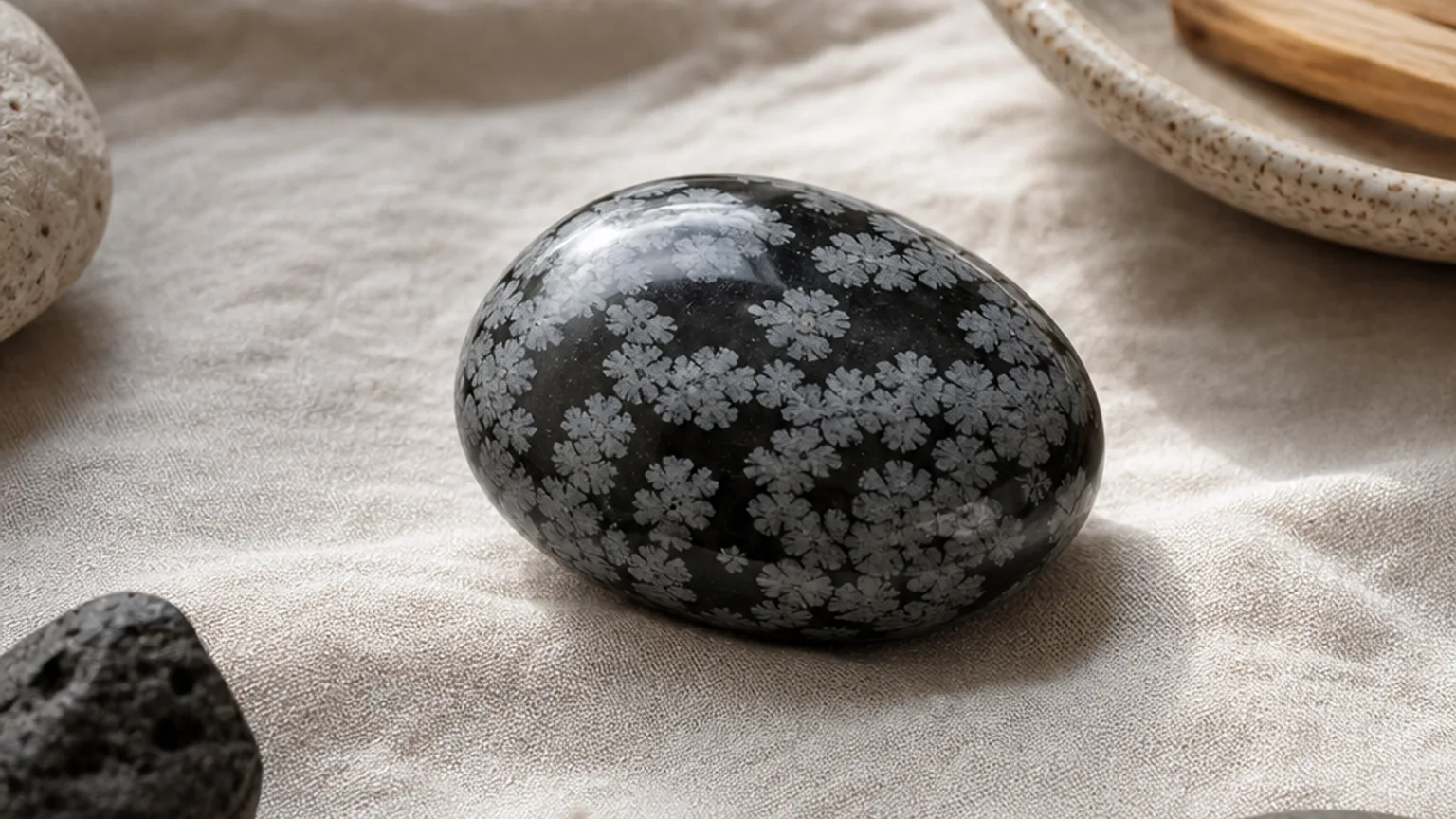 Snowflake Obsidian meaning and symbolism visual guide
