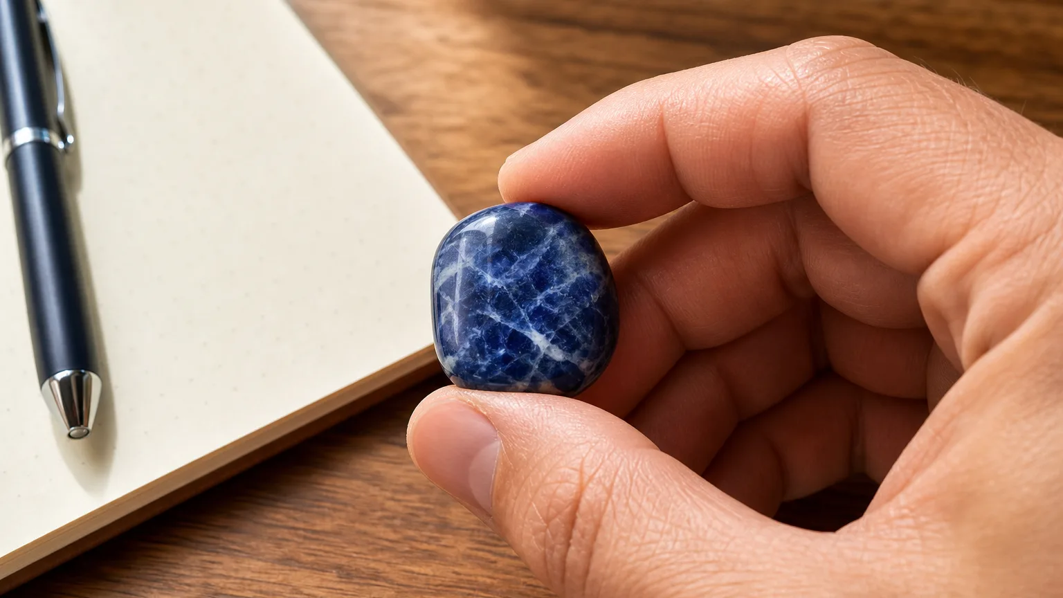 Sodalite Meaning: Healing Properties & Uses 3 Sodalite tumbled stone benefits for clear thinking