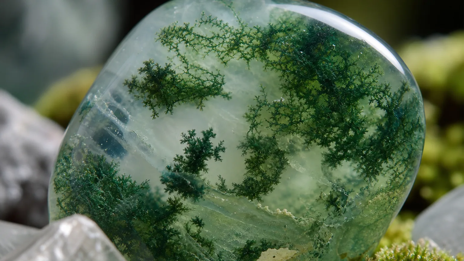 Taurus 2026 Yearly Horoscope: Love, Career, Money, Key Dates & Crystal 1 Moss Agate crystal of the year for Taurus 2026 horoscope