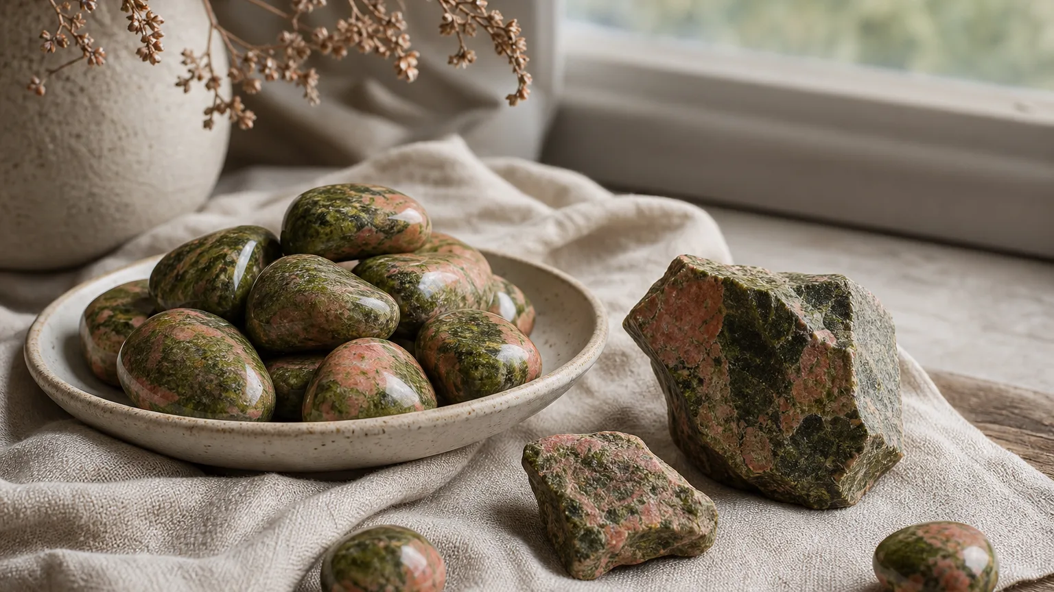 Unakite meaning and symbolism visual guide