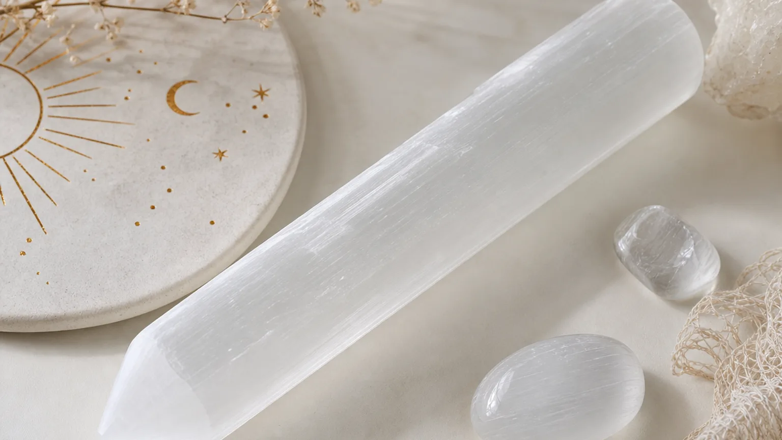 Monthly crystal ritual for Virgo July 2026 using Selenite