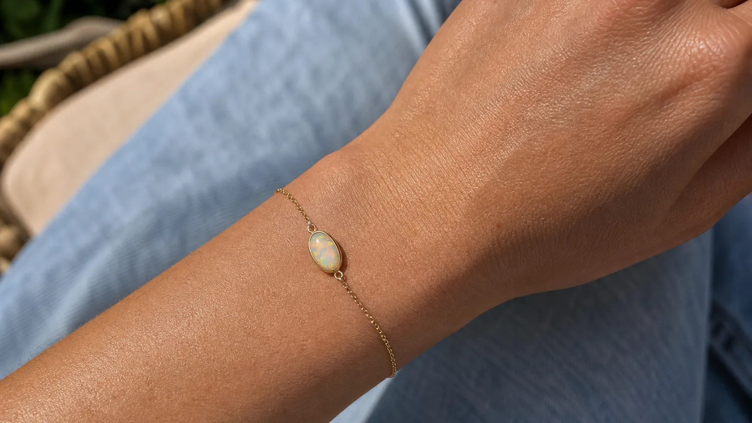 White opal used for hope and creativity