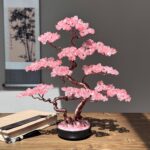 Large Handmade Cherry Quartz Feng Shui Tree