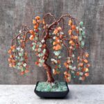 Natural Green Aventurine + Red Aventurine Willow Tree - Afbeelding 2