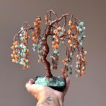 Natural Green Aventurine + Red Aventurine Willow Tree - Afbeelding 3