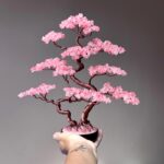 Large Handmade Cherry Quartz Feng Shui Tree - Gambar 3