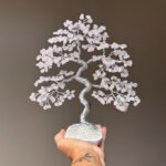 Handmade Rose Quartz Bonsai Tree - 이미지 3